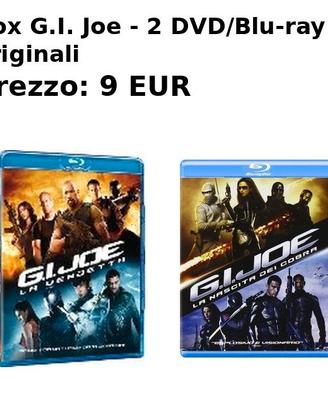 Box G.I. Joe - 2 DVD/Blu-ray originali