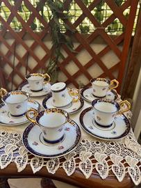 Tazze con piattini royal saxe