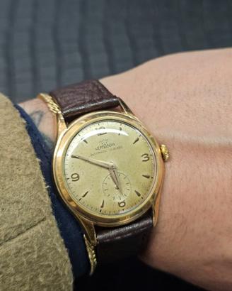 Orologio Lemania placcato oro Vintage