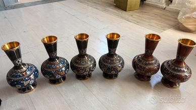 Vasi cinesi originali in cloisonne