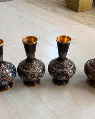 Vasi cinesi originali in cloisonne