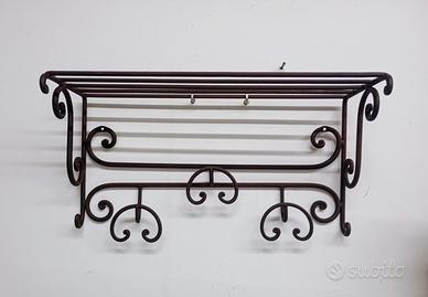 Porta mantelli in ferro battuto 