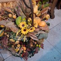 composizione fiori finti