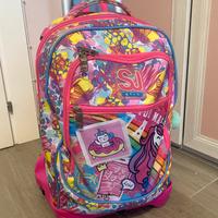 Zaino SJ bambina scuola elementare con carrello