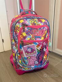 Zaino SJ bambina scuola elementare con carrello