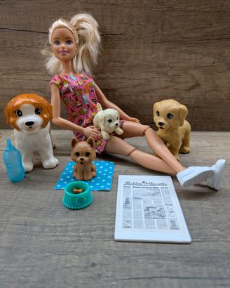 Set Barbie dog-sitter