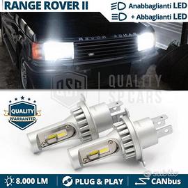 LAMPADINE LED H4 PER RANGE ROVER 2 Bianco Ghiaccio