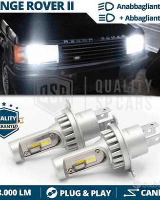 LAMPADINE LED H4 PER RANGE ROVER 2 Bianco Ghiaccio