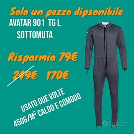 Sottomuta Avatar usato 2 volte Tg L