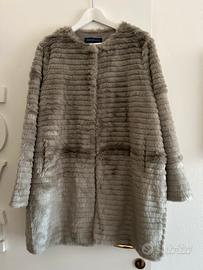 Cappotto Trussardi Jeans in pelliccia ecologica