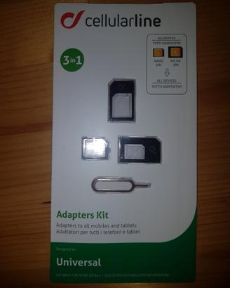 Adattatori sim card, Originali Cellular line