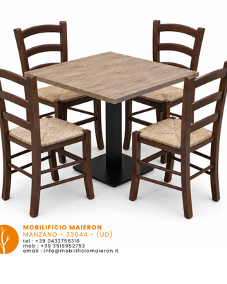 Tavolo Sedie per Ristoranti Bar Pizzerie Cod116