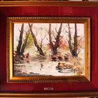 Dipinto Rolando Monti - Cortona 1906 - Roma 1991 -