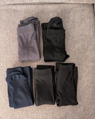 Lotto 5 paia calzamaglie / leggings pesanti invern