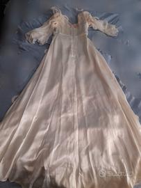 VESTITO SPOSA VINTAGE FATTO A MANO 