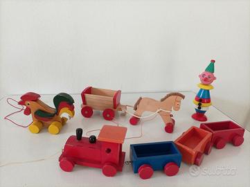 Giocattoli in legno vintage