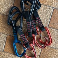 6 Rinvii Bd hotwire + fettucce + mezza corda petzl