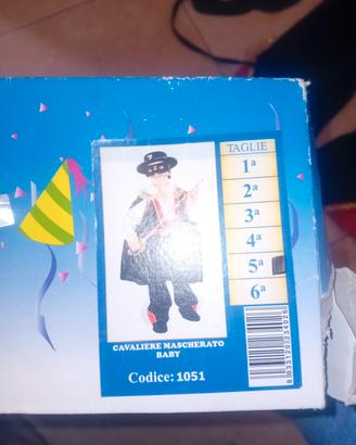 Vestito carnevale zorro