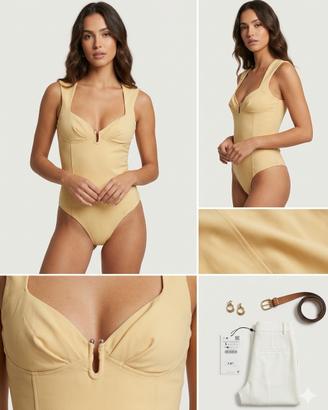 Body Zara Color Albicocca/Pastello