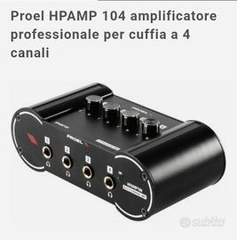 Proel amplificatore per cuffie 4 canali