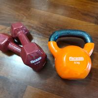 MANUBRI kg 3 e KETTLEBELL kg 8