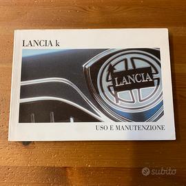 Libretto uso e manutenzione Lancia K