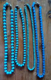 Lotto 4 Collane Vintage Pietre Dure (313g)