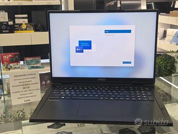 MSI RAIDER 18 HX - ULTRA 9 - 64/ 4TB - RTX 5080