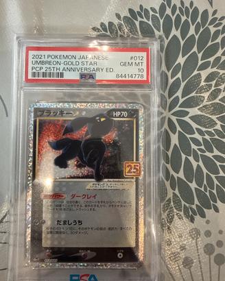 Pokemon umbreon  gold star 25 jap psa 10 012/025