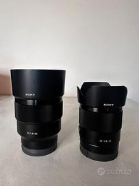 2 obiettivi sony e-mount