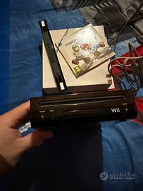 Wii nera con controller wii motion plus e volante