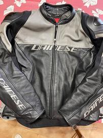 Dainese racing 4 giacca moto pelle traforata tg 64