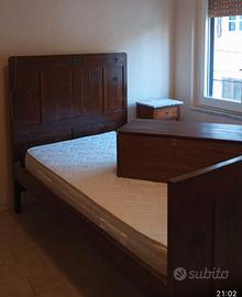 Letto una piazza e mezzo massello primi 900