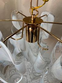 Lampadario murano venini bianco