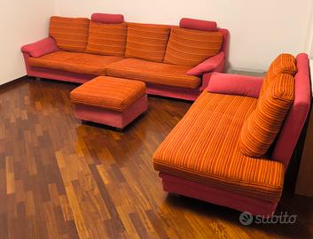 Divano 3pz con pouf