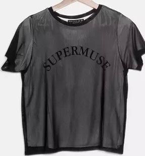 T shirt doppio tessuto tg.M - Bershka Girl