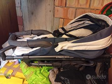 TRIO LOVE EMOTION CHICCO COMPLETO CON TELAIO NUOVO