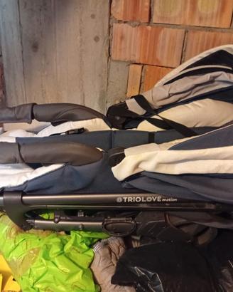 TRIO LOVE EMOTION CHICCO COMPLETO CON TELAIO NUOVO