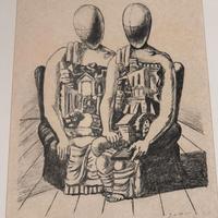 Litografia Giorgio de Chirico - Gli Archeologi