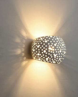 Applique gesso traforato verniciabile a parete