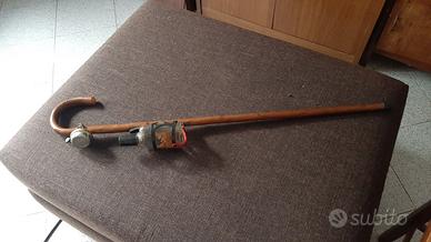 Bastone montagna/passeggio, campanello, bottiglia