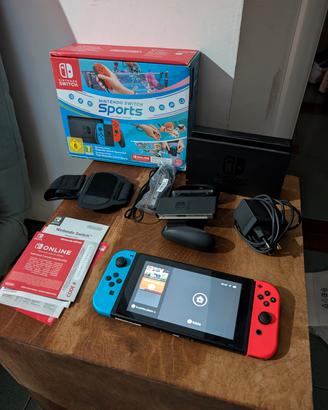 Nintendo Switch con Switch Sport e accessori