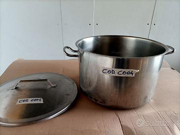 Pentolone in Acciaio Inox Ø 42 cm con Coperchio