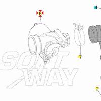 Corpo farfallato Aprilia Scarabeo Ditech 50 AP3ACA