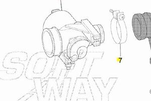 Corpo farfallato Aprilia Scarabeo Ditech 50 AP3ACA
