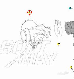 Corpo farfallato Aprilia Scarabeo Ditech 50 AP3ACA
