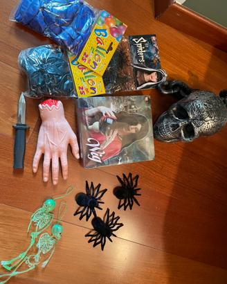 Materiale per festa horror, streghe, carnevale