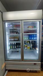 Frigorifero per bevande, frigo vetrina doppia anta