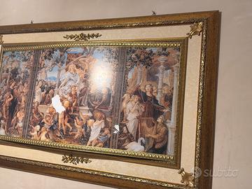 Quadro con cornice oro