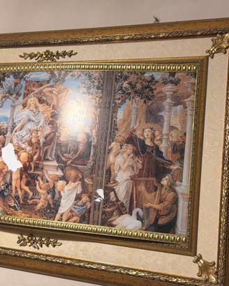 Quadro con cornice oro